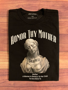 Honor Thy Mother Tee - Black/White